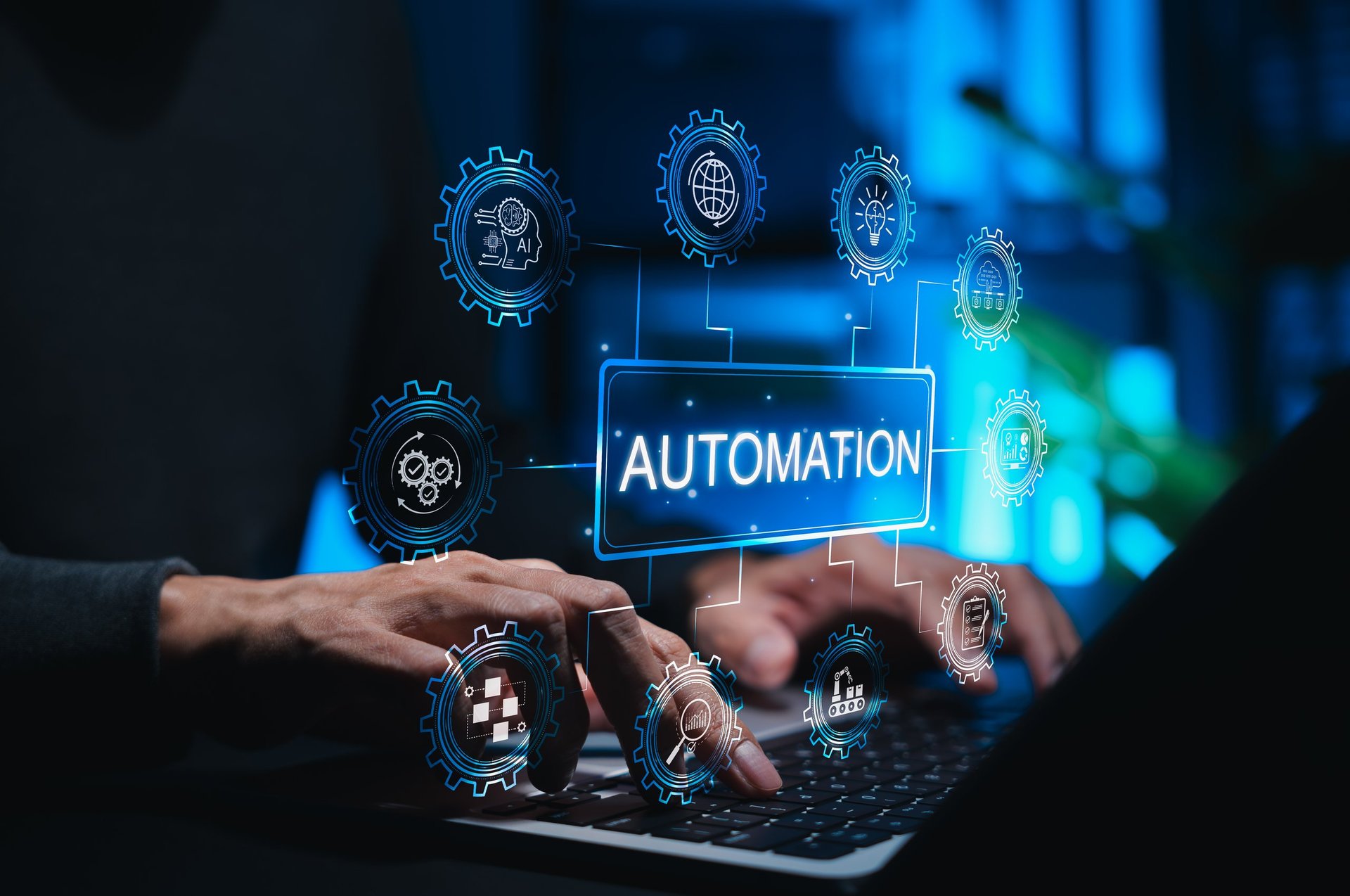 Automation technology and workflow efficiency with digital business systems